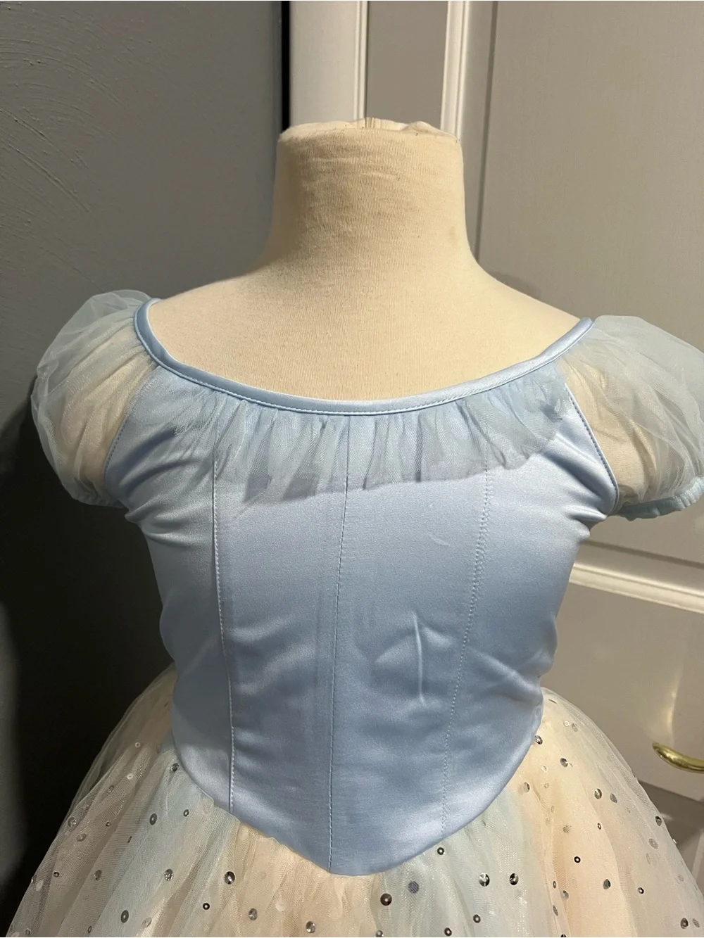 Light Blue & Ivory Sparkle  Dress for Kids (Gymboree Ballet Collection)